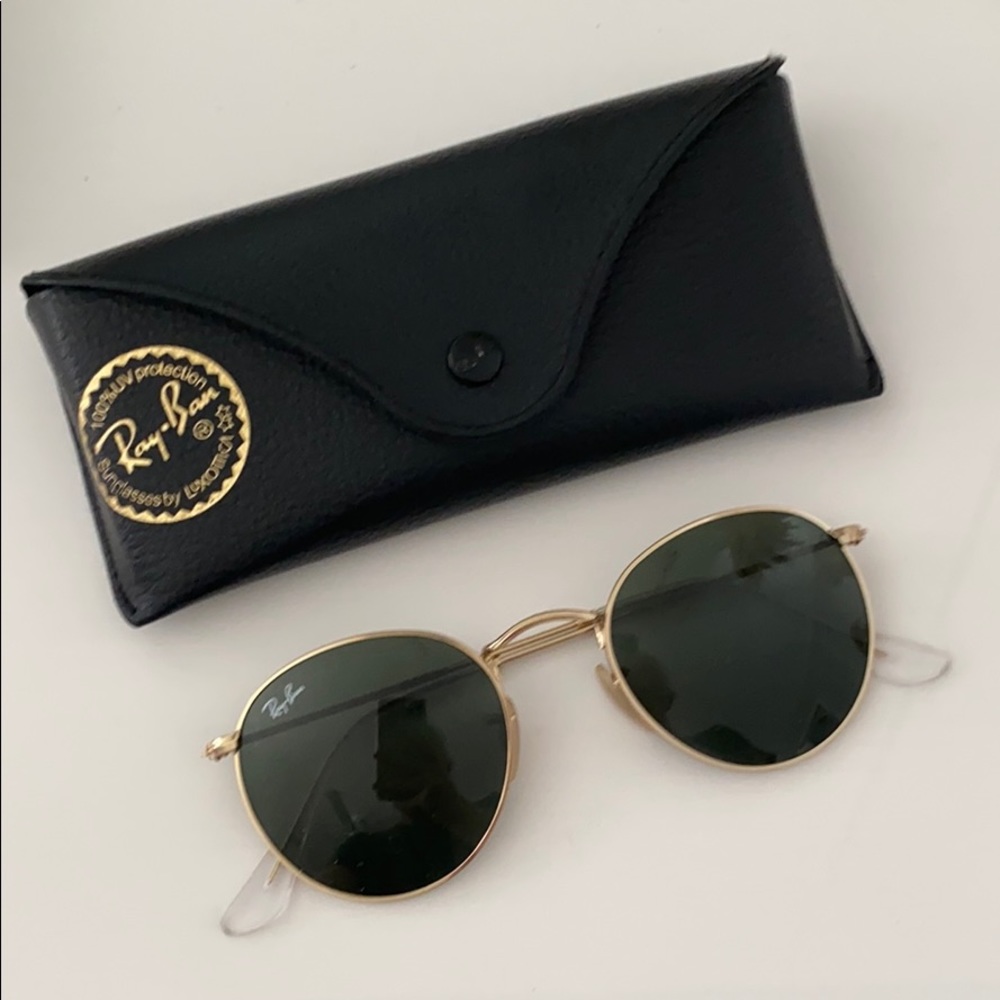 Ray an Round Metal Sunglasses